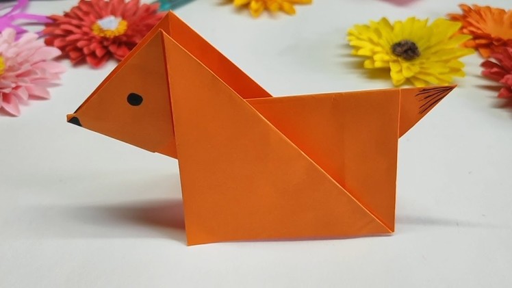 Dog craft paper - cute puppies - paper dog - paper craft ideas - easy paper art - art and craft