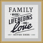 Family Cross Stitch Pattern