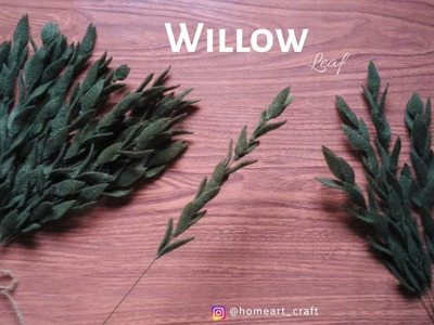 Felt Leaves DIY - How to Make Simple Willow Felt Leaf - Tutorial Felt #LEAF6