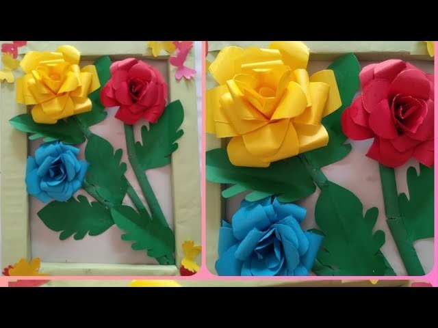 How to diy unique wall hanging flower scenery by queen's craft