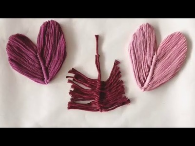 How to make a Macrame Heart. DIY macrame