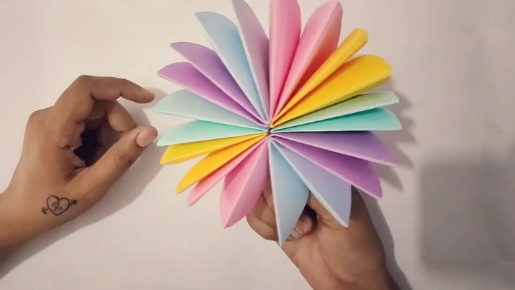 How to make a osam colorful umbrella????☔☔☂️,,  paper art and craft vedio