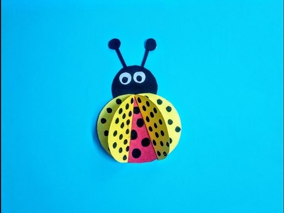 How to make a paper bug for kids || easy paper craft for kids.