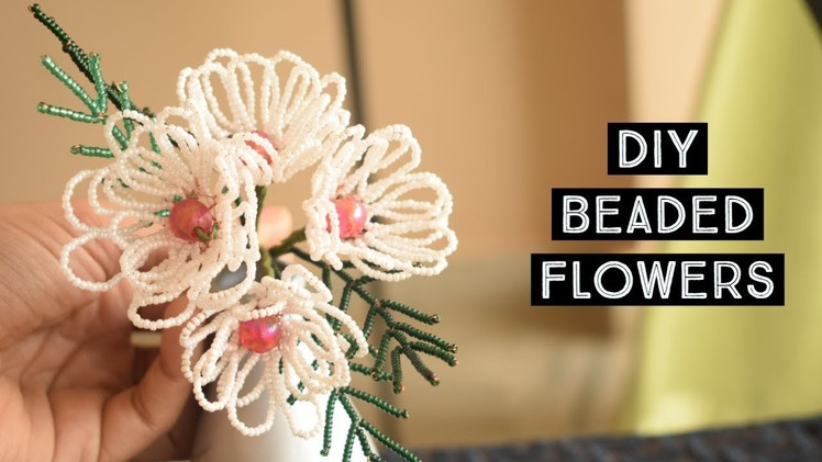 How To Make An Amazing Beaded Flower - DIY Crafts Tutorial - PARUL PAWAR