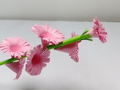 How to make beautiful Paper flower - Rainbow craft