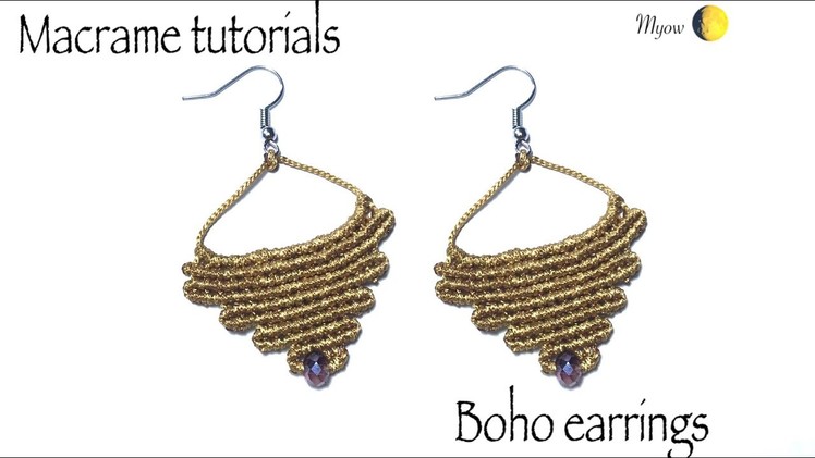 How to make boho earrings? - DIY with Myow #50