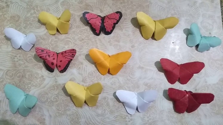 HOW TO MAKE DECORATIVE PAPER BUTTERFLY. तितली.DIY  CRAFT.PAPER ART.PAPER DECORATION