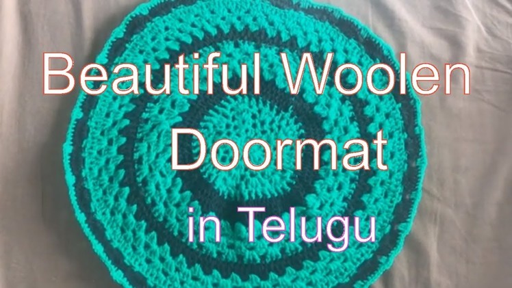 How to make doormat.woolen craft. in Telugu part-2