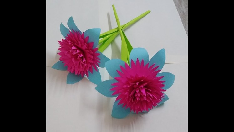 How To Make Paper Dahlia Flower | Easy, Quick and Simple | DIY | No 06