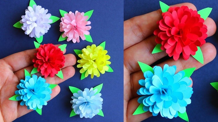 How To Make Small Paper Flower - Paper Craft - Paper Flower _ DIY Flowers