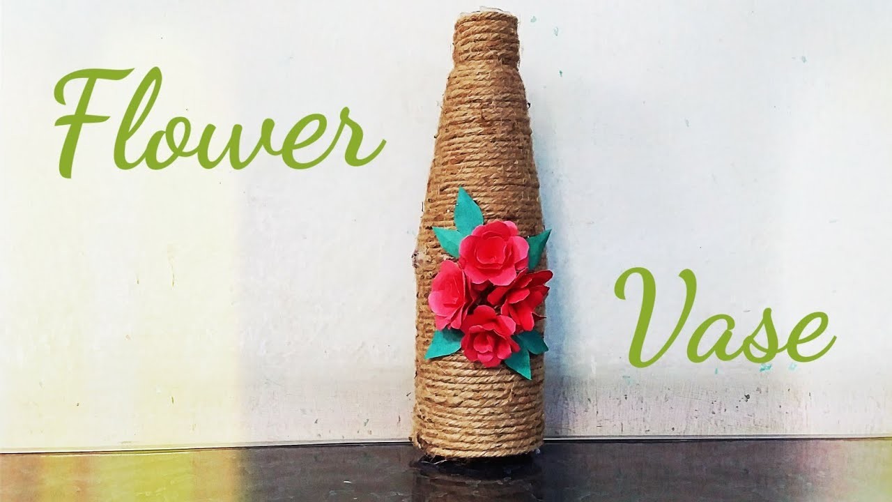 Jute craft|Flower vase.