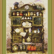 Kitchen Cabinet Cross Stitch Pattern