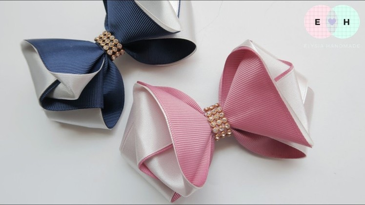 Laço Camafeu ???? Ribbon Bow Tutorial #78 ???? DIY by Elysia Handmade