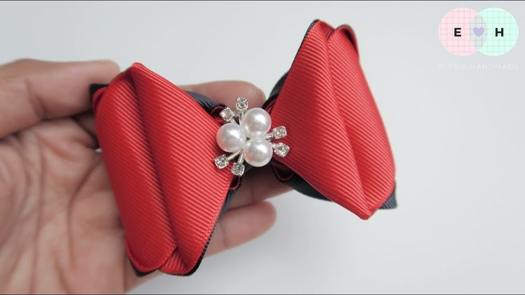 Laço De Fita ???? Ribbon Bow Tutorial #76 ???? DIY by Elysia Handmade