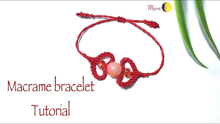 Macrame heart bracelet- DIY bracelet - VT0034