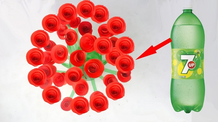 Make Beautiful table flower tree with plastic bottle # Plastic bottle craft for standard table