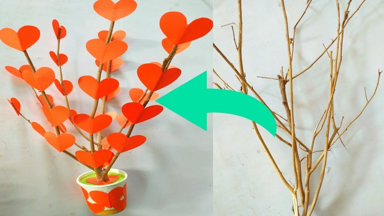 New amazing idea || tree craft with paper || home decoration