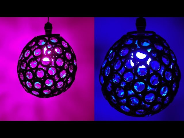 NIGHT LAMP - Paper Craft Ideas !! DIY ROOM DECOR