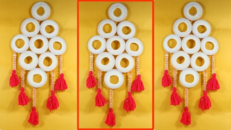 Old Bangles and Woolen Best out of waste | Craft Wall Hanging Ideas |