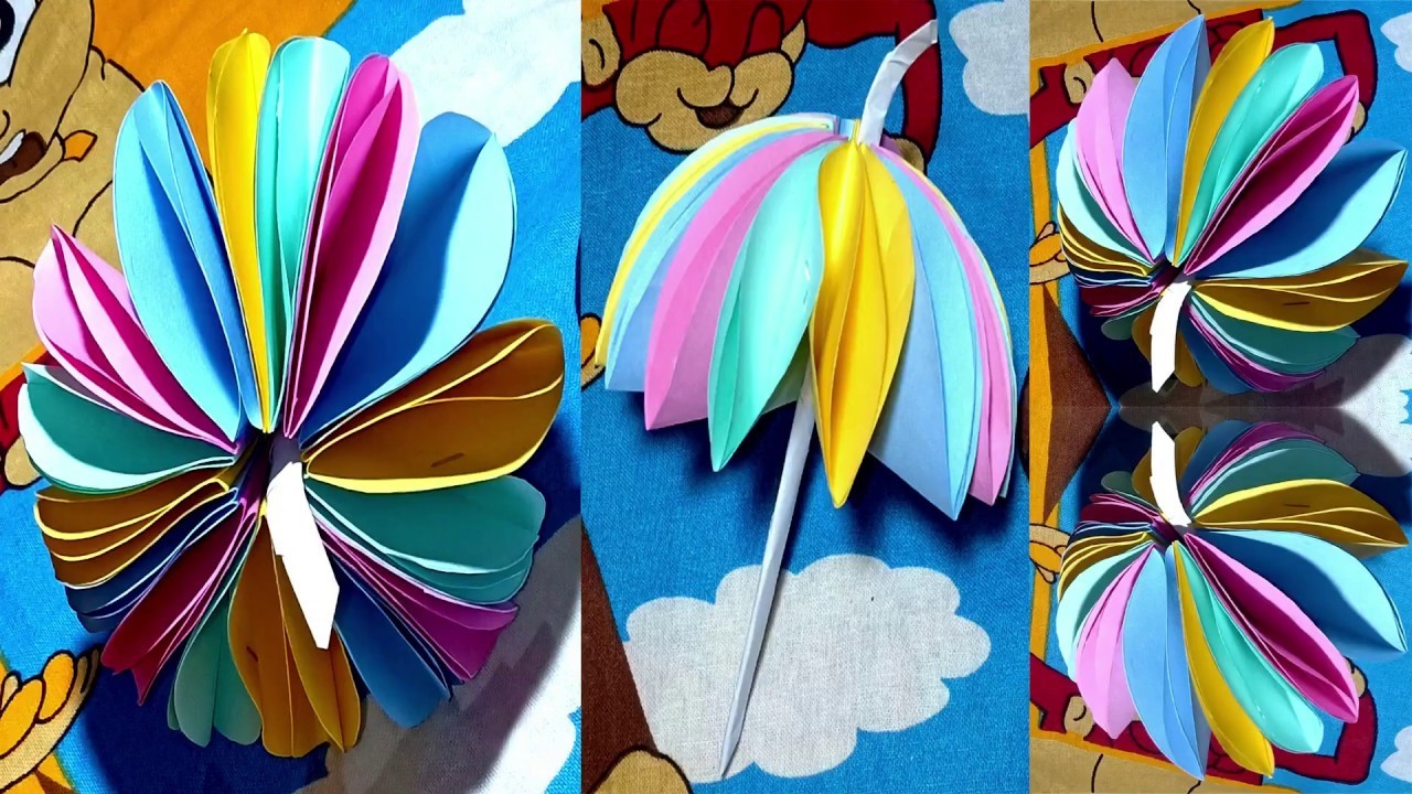 Paper Art Design. Very Easy And Simple. Paper Craft Easy. How to Make Paper craft design Part 26