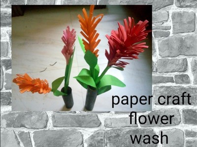 Paper craft flower making video