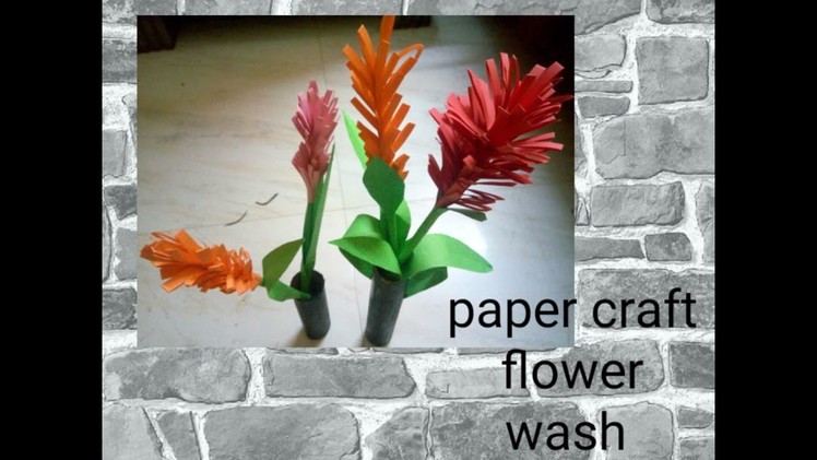 Paper craft flower making video