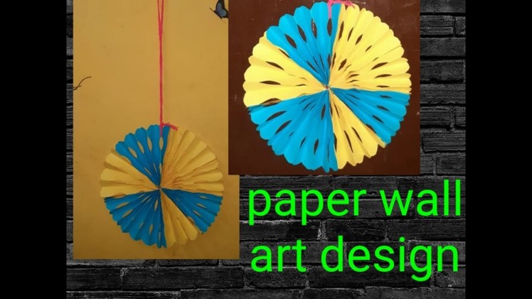 Paper craft wall art design
