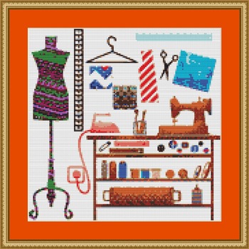 Sewing Machine Cross Stitch Pattern