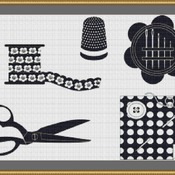 Sewing Silhouettes Cross Stitch Pattern