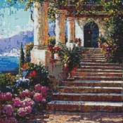 Up The Steps Cross Stitch Pattern