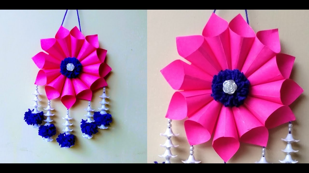 Wow !!! DIY Paper Wall Hanging || Paper Craft !! How To Make Beautiful ...