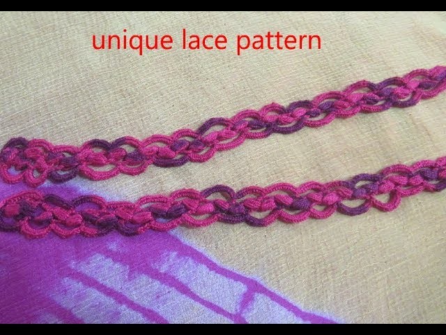 281 - Easy  beautiful  lace for Saree, Kurti,  table cloth,unique  crochet  lace