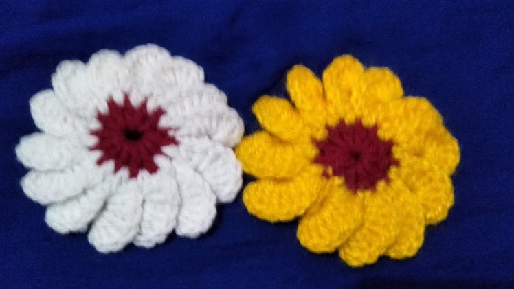 #(75)Hindi How to make woolen Flower. Easily