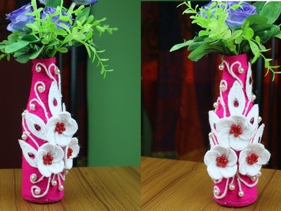 Amazing!! Ideas of Flower Vase - How to Make Flower Vase || Best out of waste - Woolen Craft Ideas