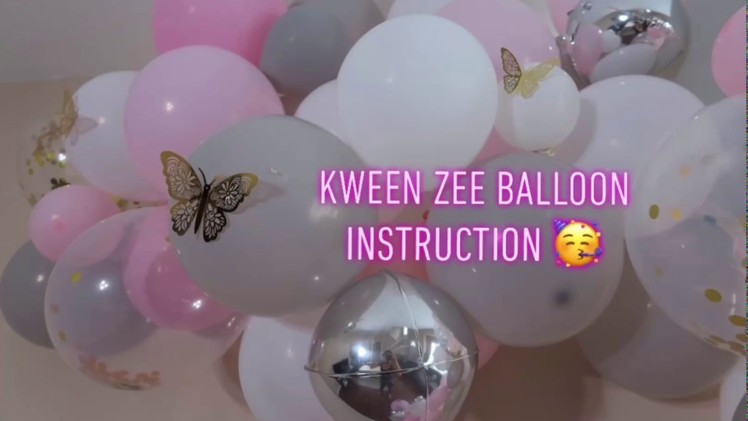 Balloon Garland Tutorial DIY How to instruction backdrop easy