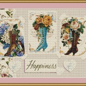 Boots Cross Stitch Pattern