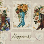 Boots Cross Stitch Pattern