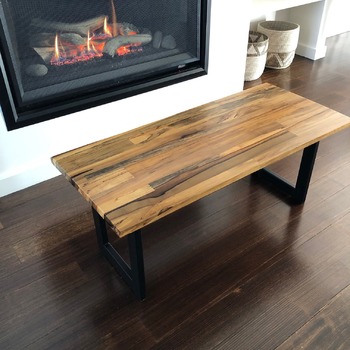 Coffee table solid Tasmanian timber handmade