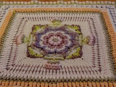 Crochet Blanket - Flowers And Fields - Part 3 - English