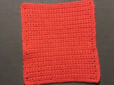 Crochet Easy Dishcloth Tutorial