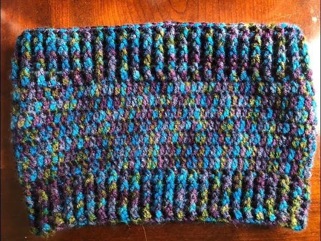 Crochet Easy Matching Peacock Cowl