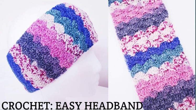 CROCHET HEADBAND! STEP by STEP TUTORIAL! EASY ELEGANT Crochet Headband for ladies.girls!
