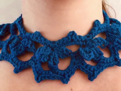 Crochet Large Choker Necklace