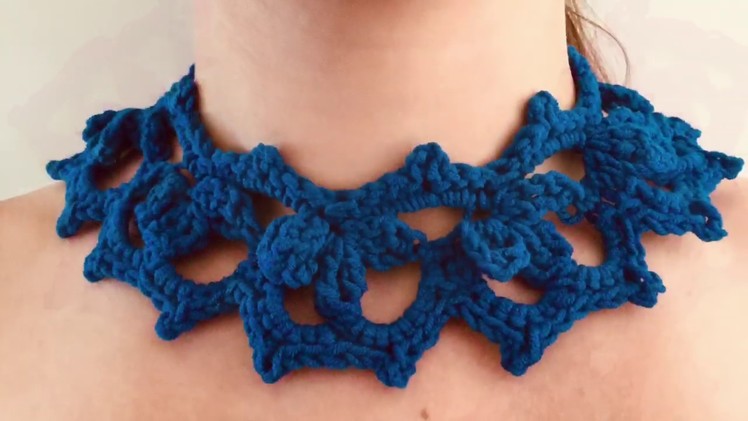 Crochet Large Choker Necklace
