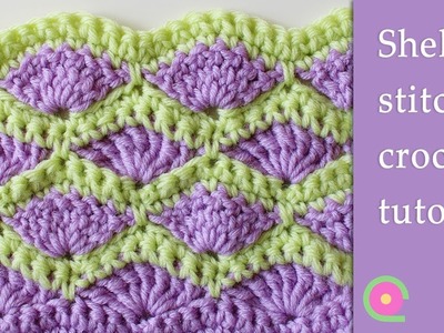 Crochet stitch tutorial: Shell stitch
