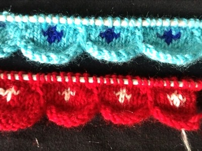 Designer border very easy     (कान्हा जी पोशाक में बनाए ) ( knitting pattern) radhe radhe