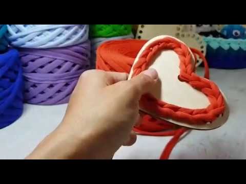 DIY Crochet Heart basket