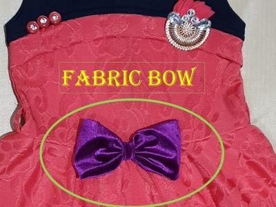 DIY Fabric Bow. How to make a Fabric Bow