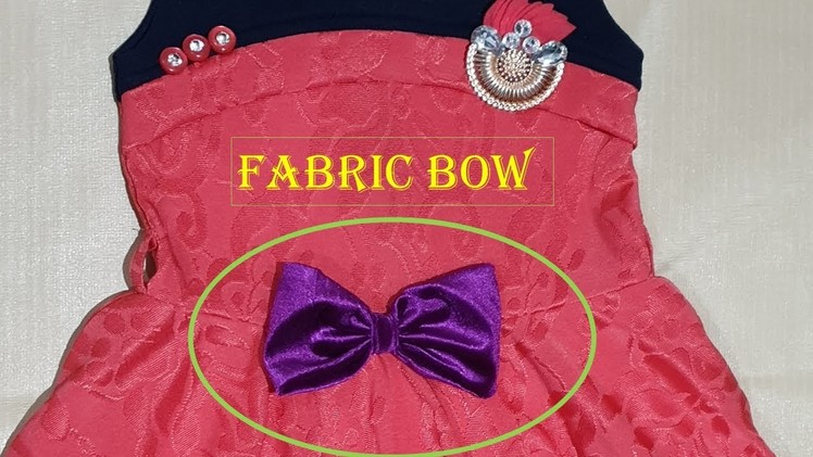 DIY Fabric Bow. How to make a Fabric Bow