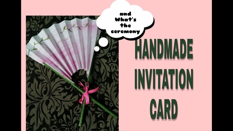 DIY Handmade Invitation Card ||Welcome Card |easy tutorial